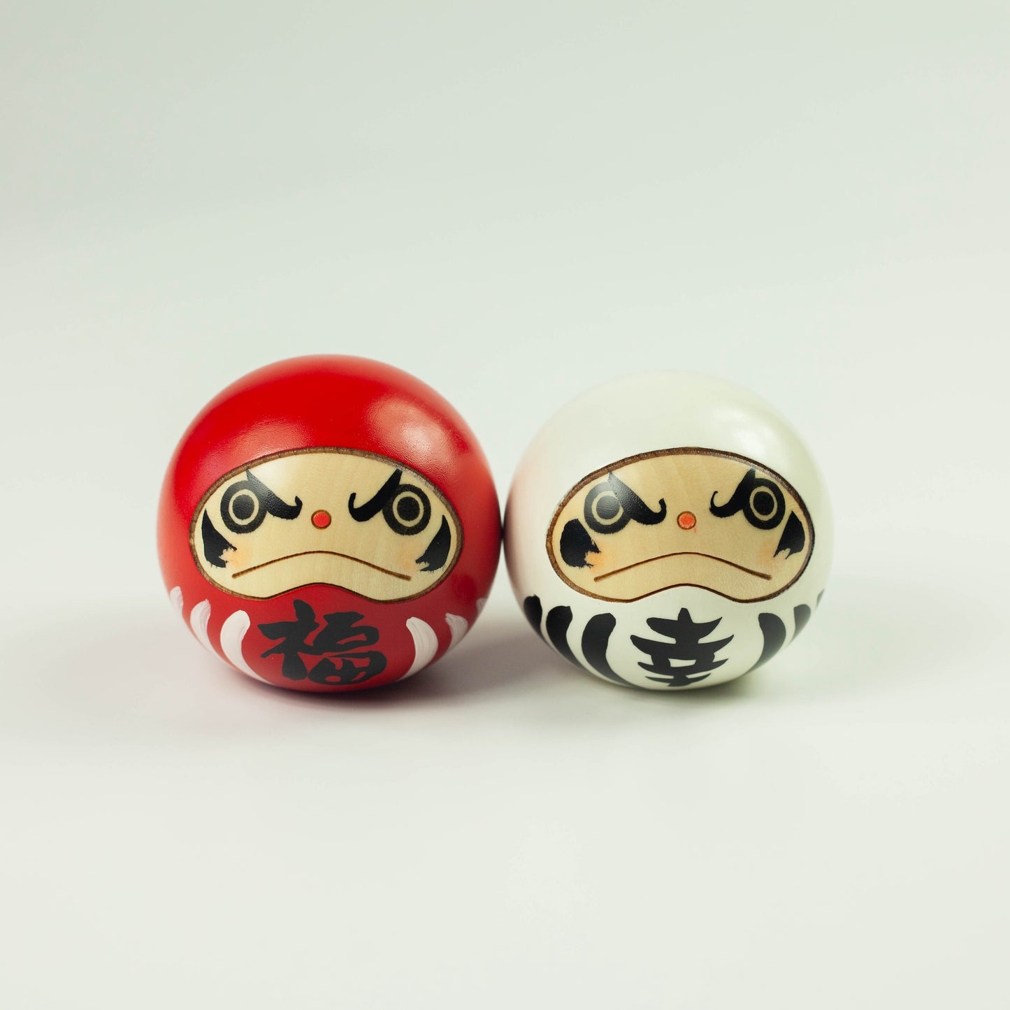 Kokeshi Wood Doll | Daruma Duo