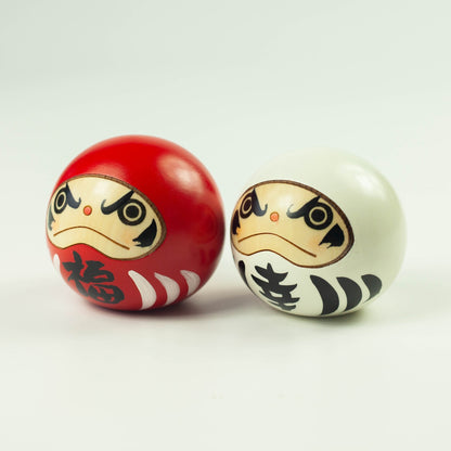 Kokeshi Wood Doll | Daruma Duo