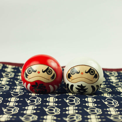 Kokeshi Wood Doll | Daruma Duo