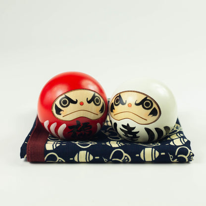 Kokeshi Wood Doll | Daruma Duo