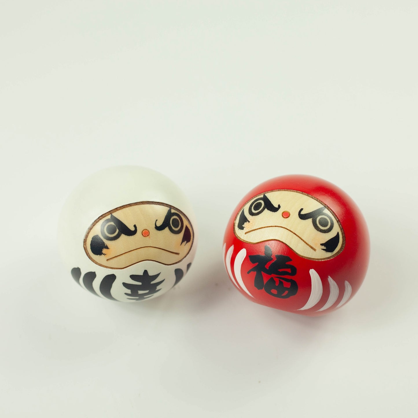 Kokeshi Wood Doll | Daruma Duo