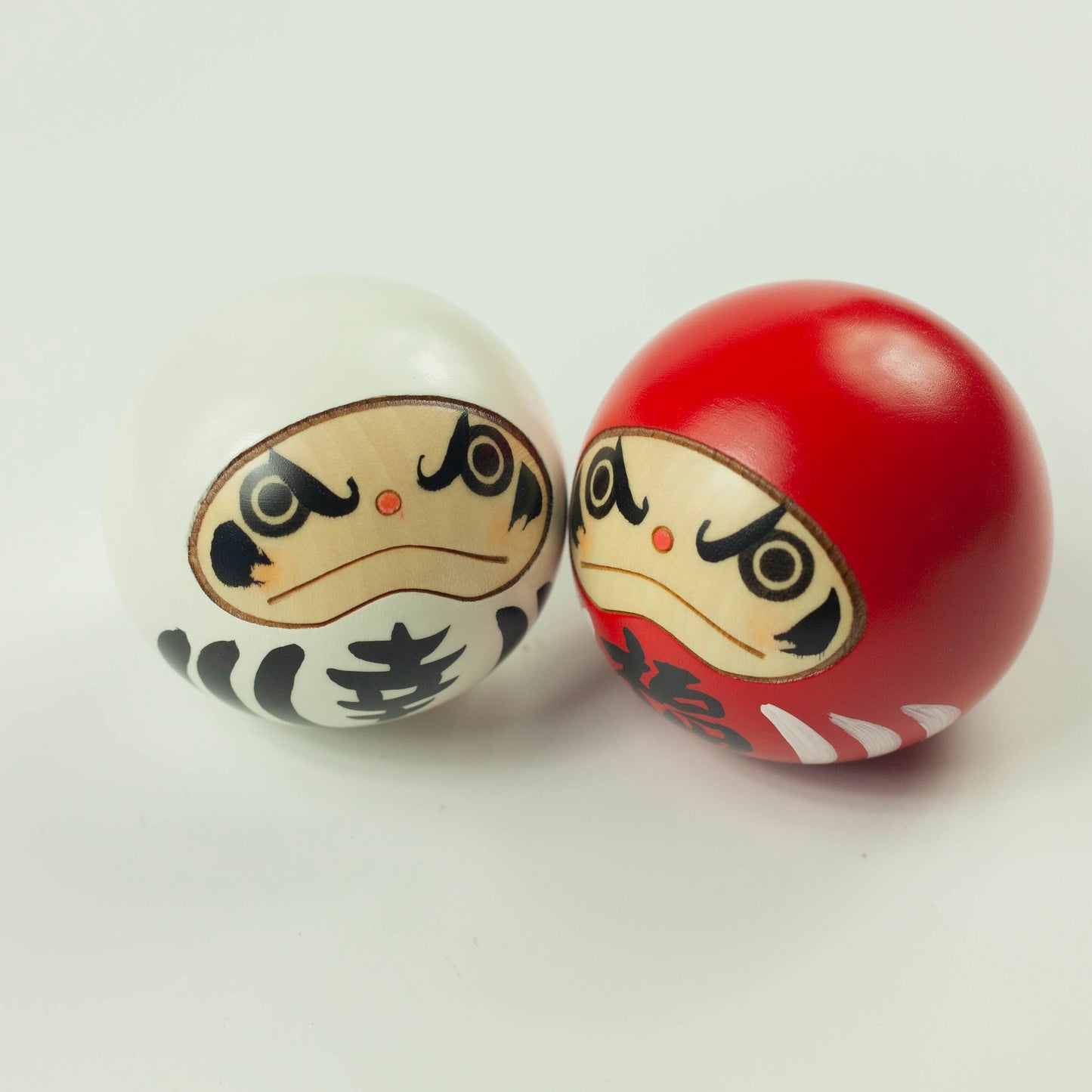 Kokeshi Wood Doll | Daruma Duo