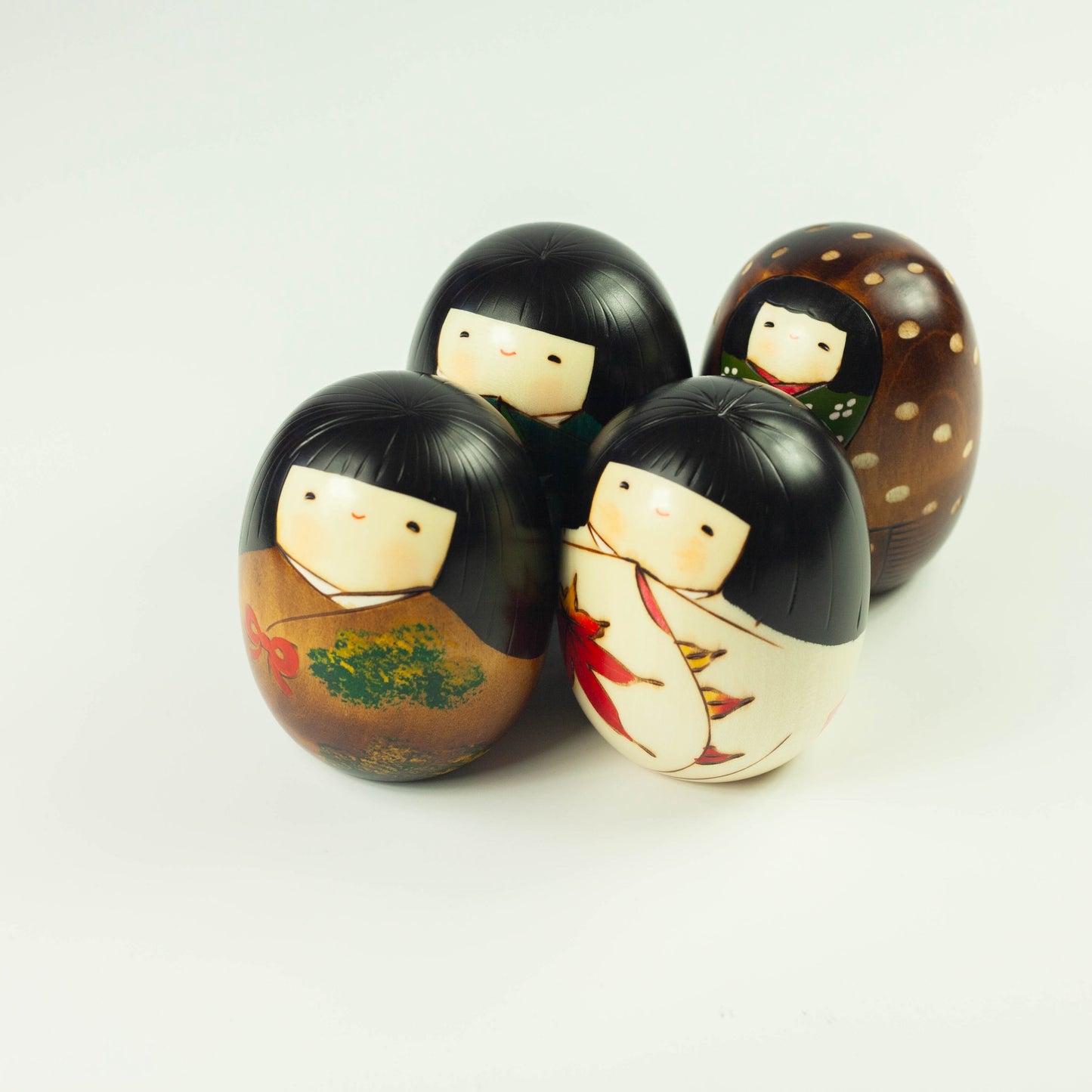 Kokeshi Wood Doll | Four Seasons Set