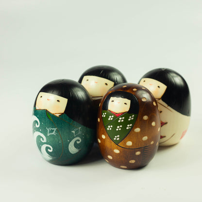 Kokeshi Wood Doll | Four Seasons Set