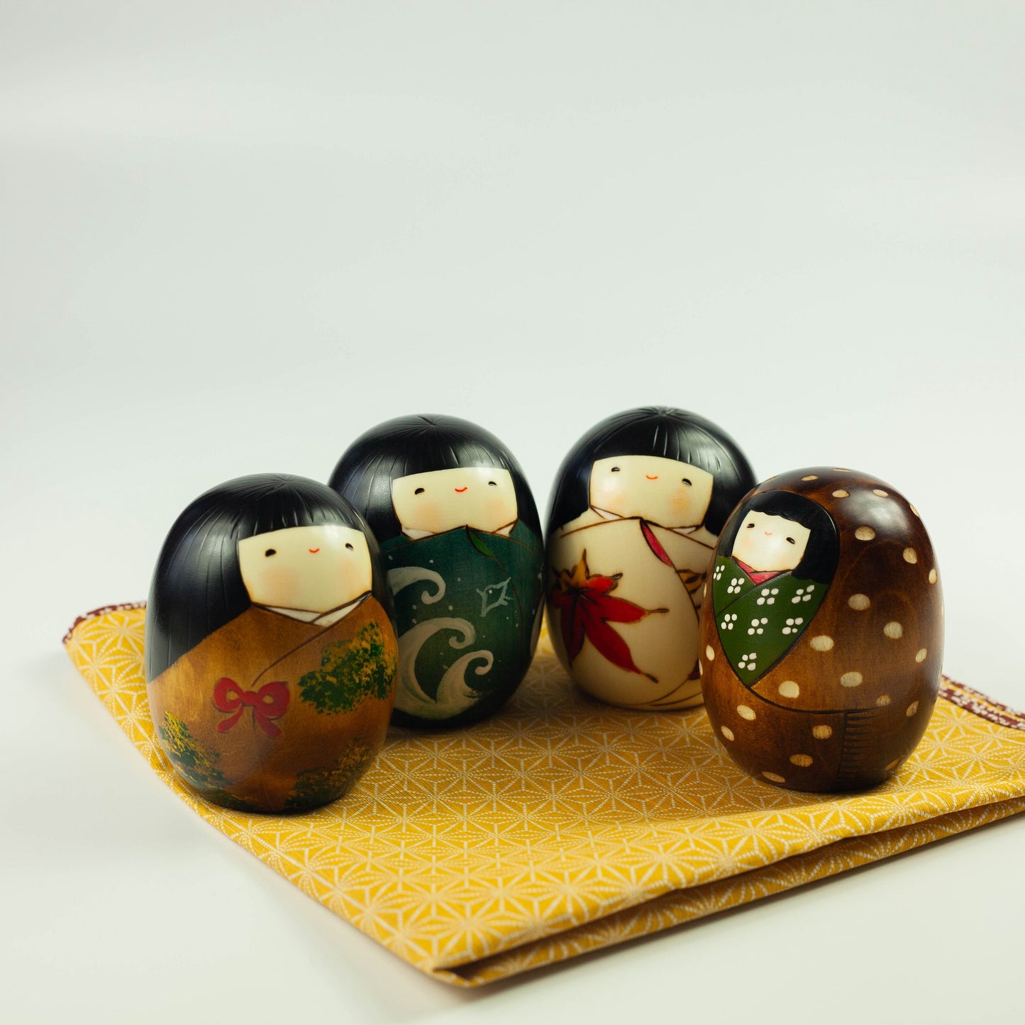 Kokeshi Wood Doll | Four Seasons Set