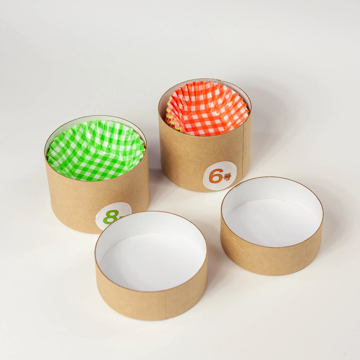 Eco-Friendly Checkered Food Cup Set