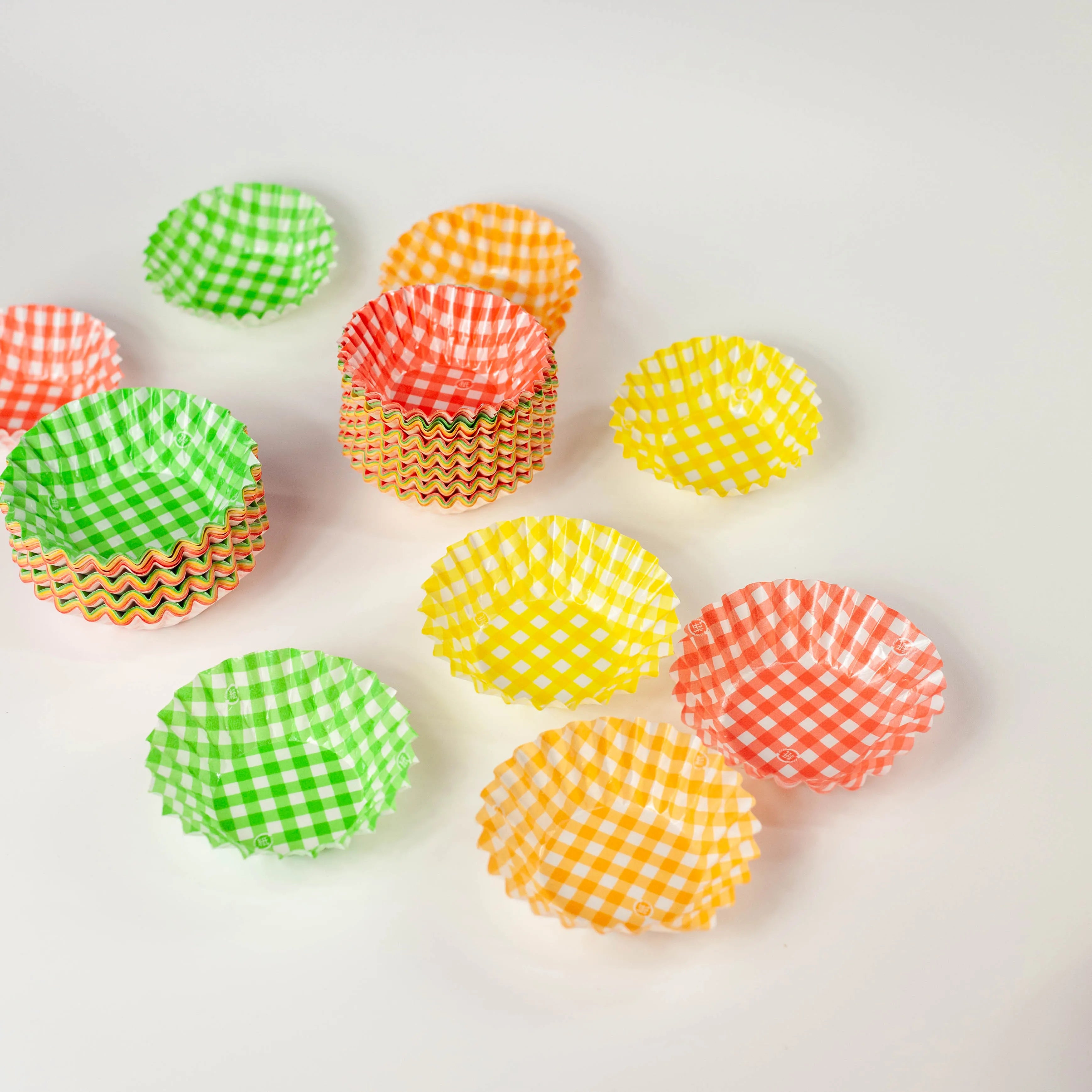 Eco-Friendly Checkered Food Cup Set
