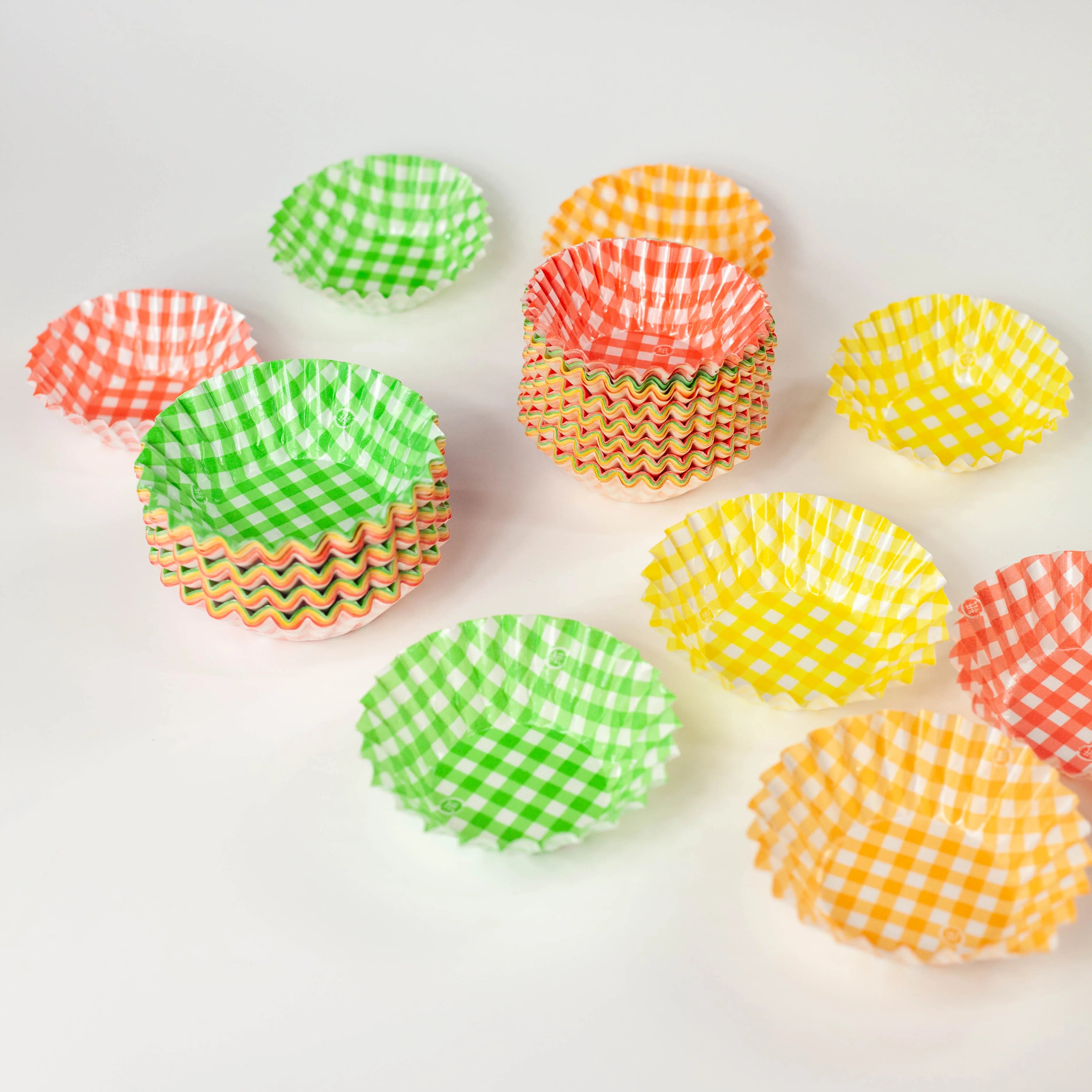 Eco-Friendly Checkered Food Cup Set