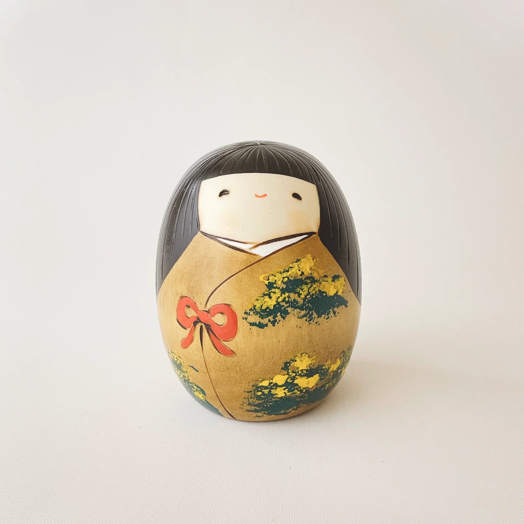 Kokeshi Holzpuppe | Frühling 