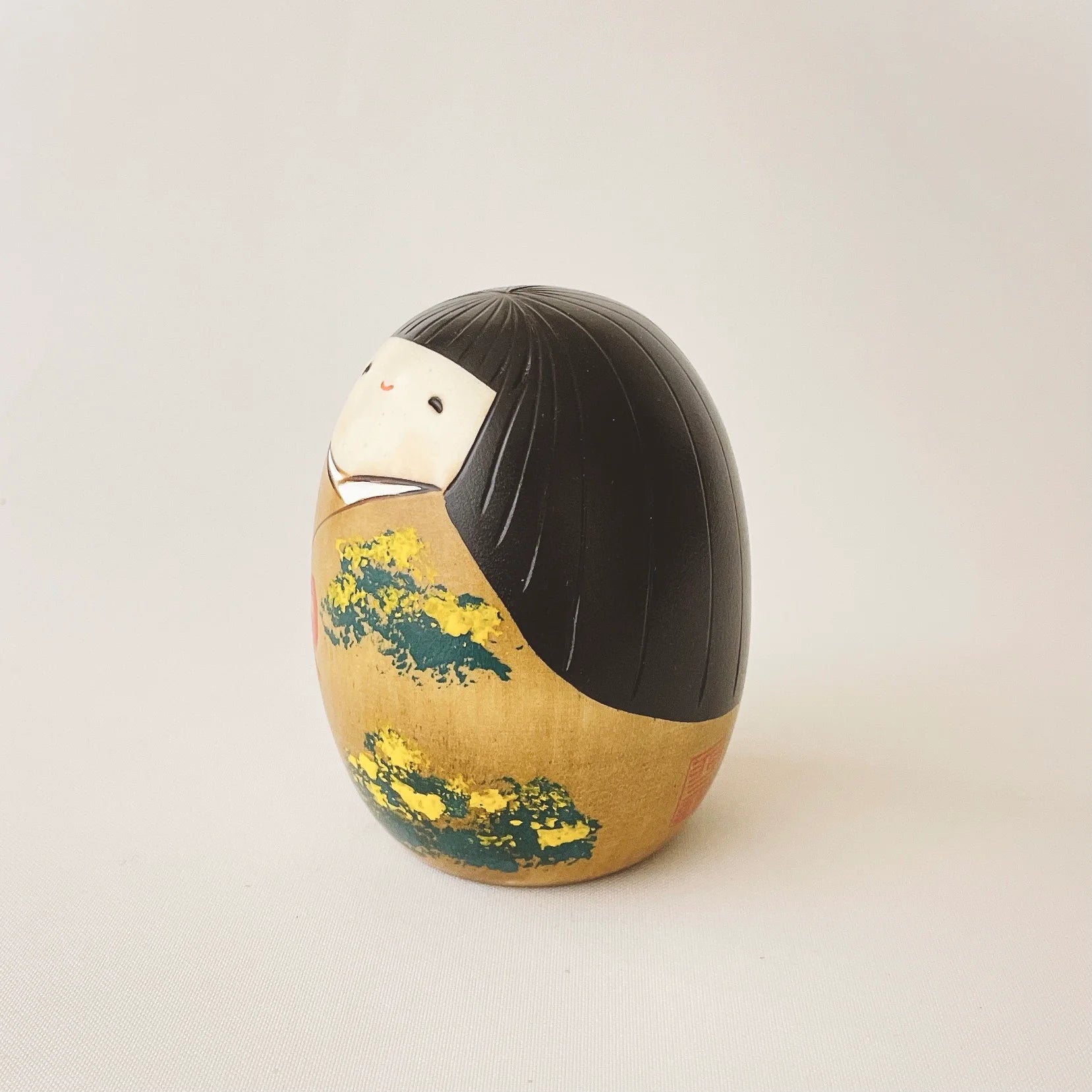 Kokeshi Holzpuppe | Frühling 