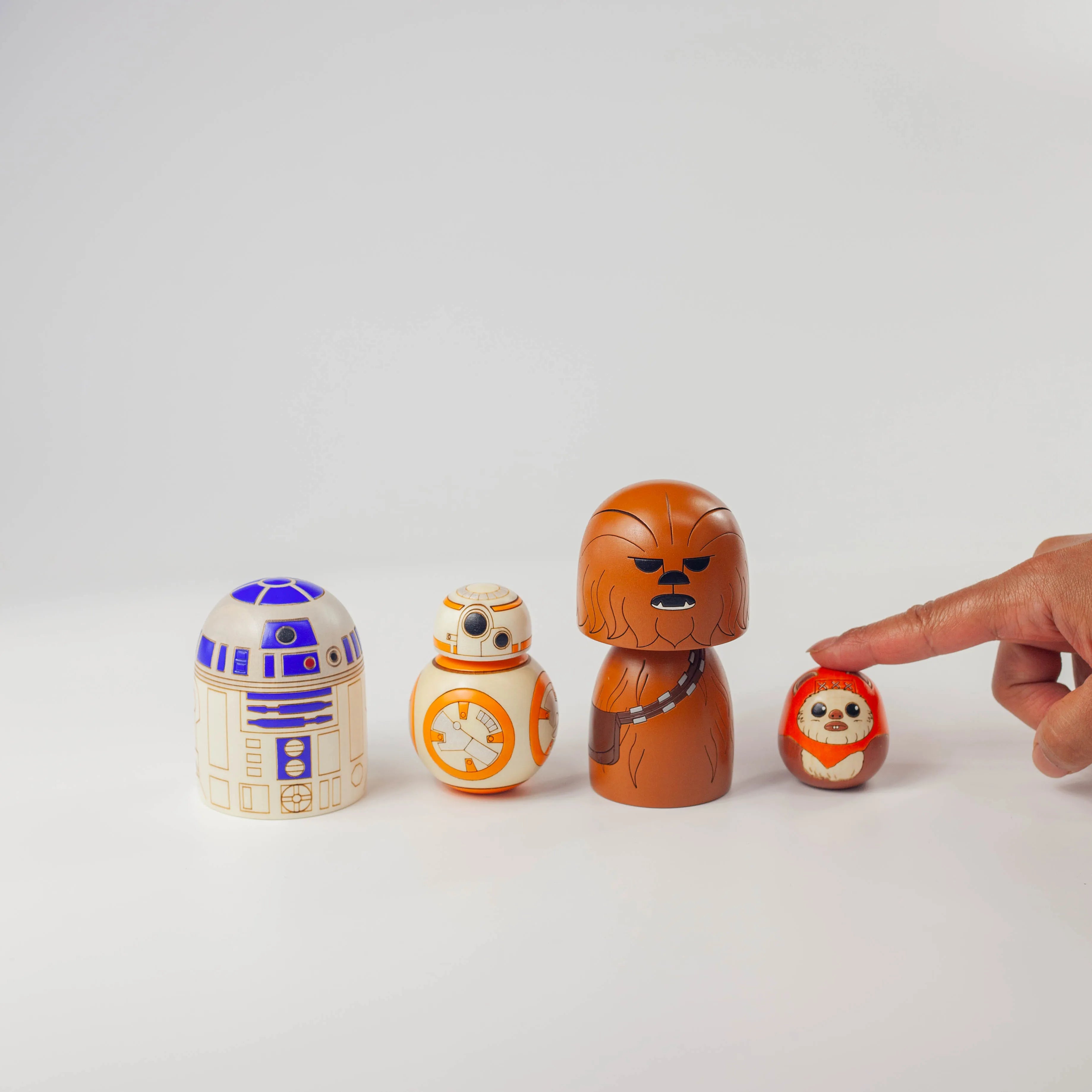 Muñeca de madera Kokeshi | Star Wars - Chewbacca