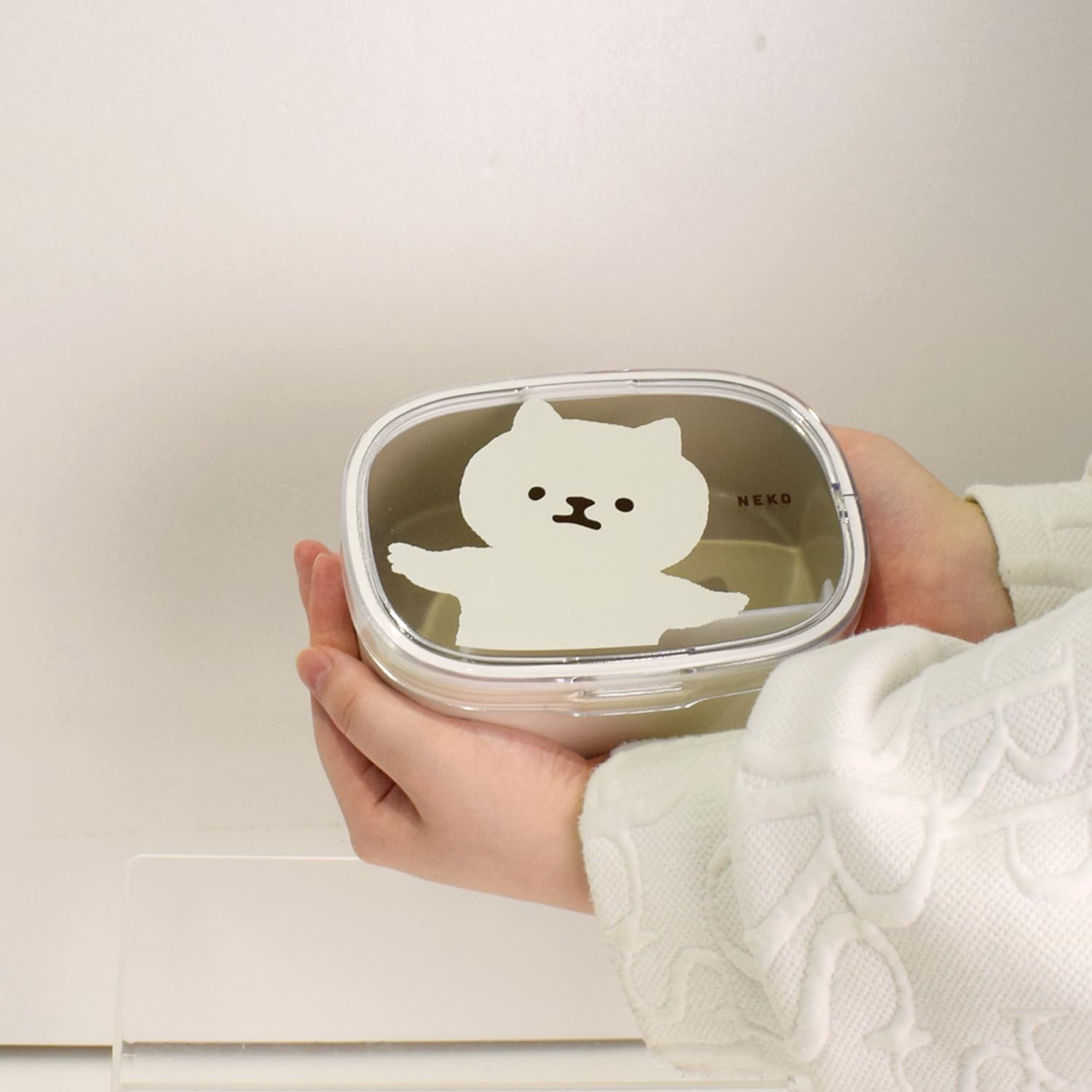 Caja Bento Animal Friends 600 ml | Neko (Gato)*