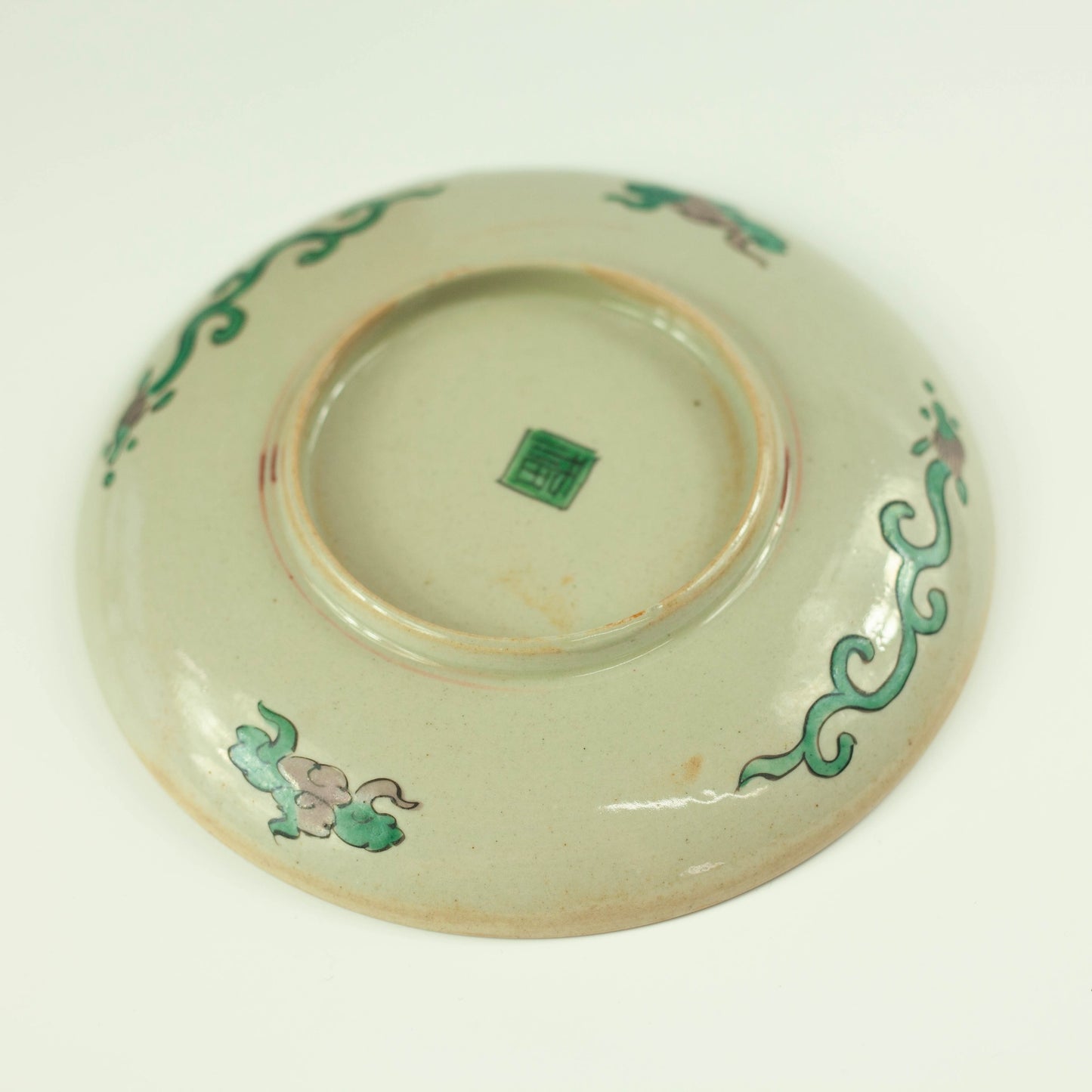 1900 Meiji Era Kutaniyaki Plate