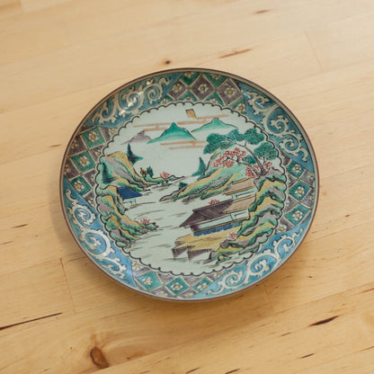 1900 Meiji Era Kutaniyaki Plate