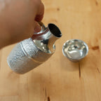 Juego de sake de lata Taisho Era de 1910 (2 tazas)