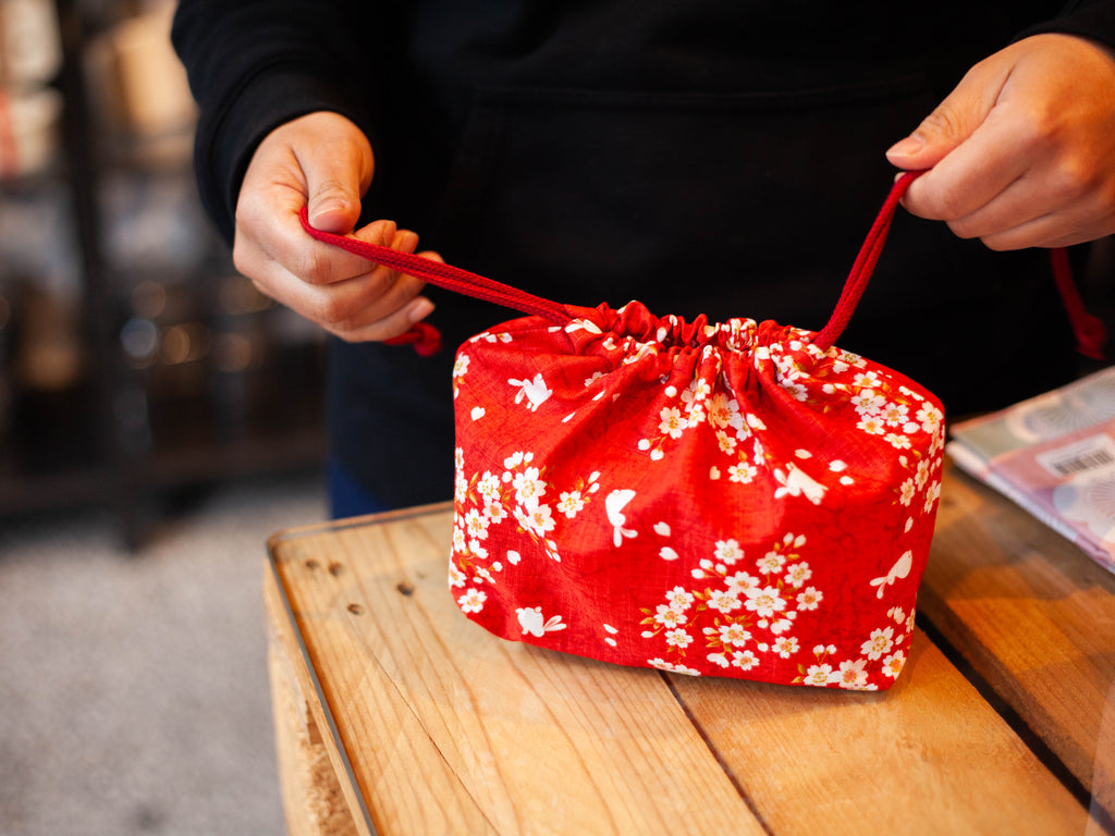 Bolsa Bento Conejo Sakura | Rojo