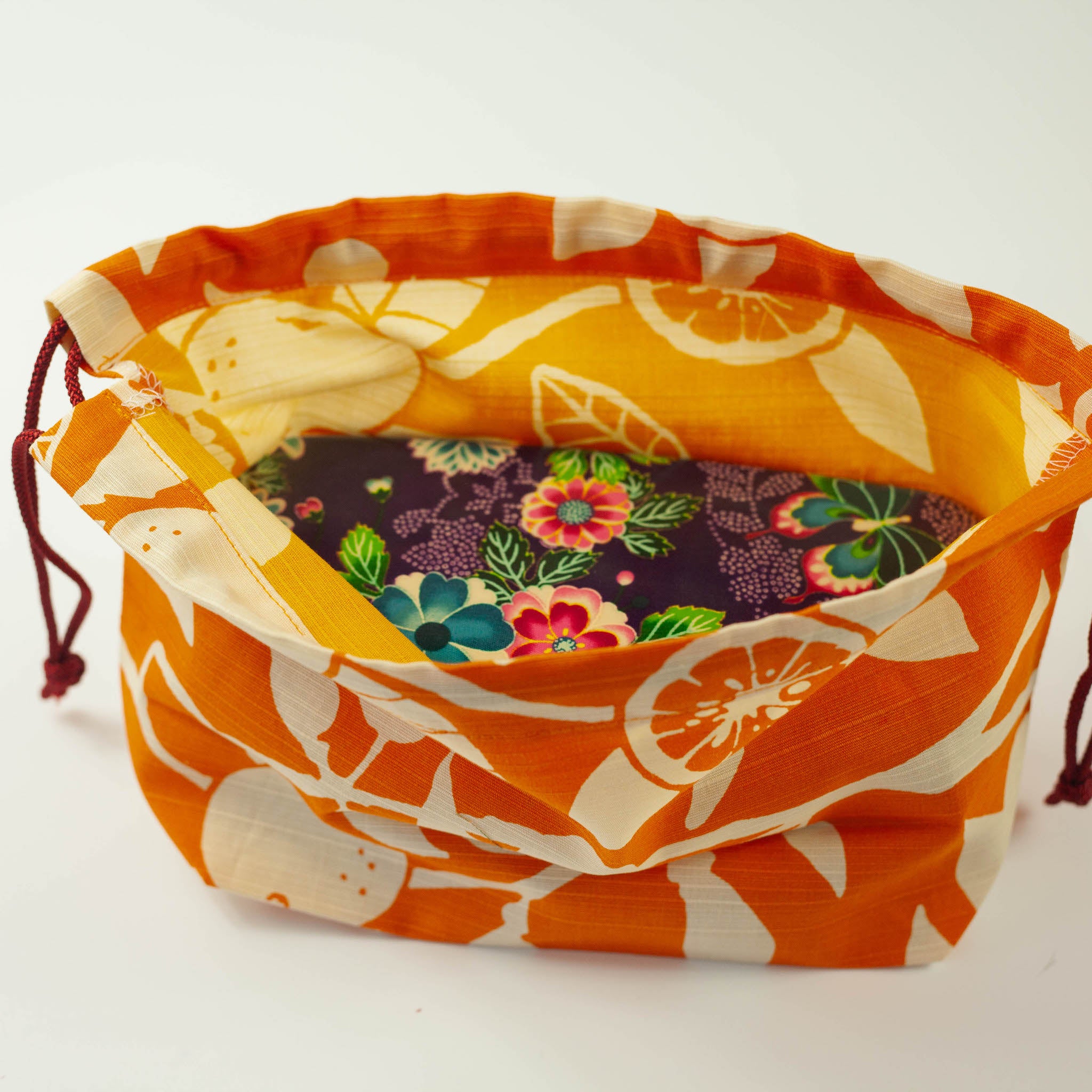 AZUMA-BUKURO (Japanese Traditional Furoshiki-Bag) factory Medium, Orange