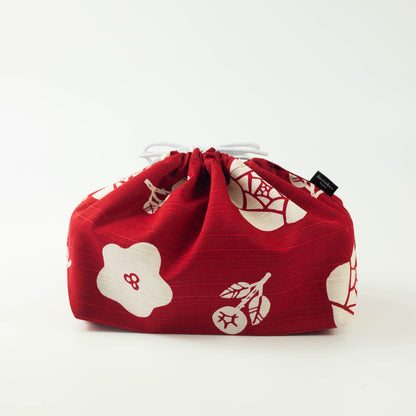 Bolso grande Furoshiki original | Rosa roja