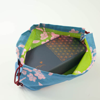 Original Furoshiki Large Bag |  Sakura Sky Blue