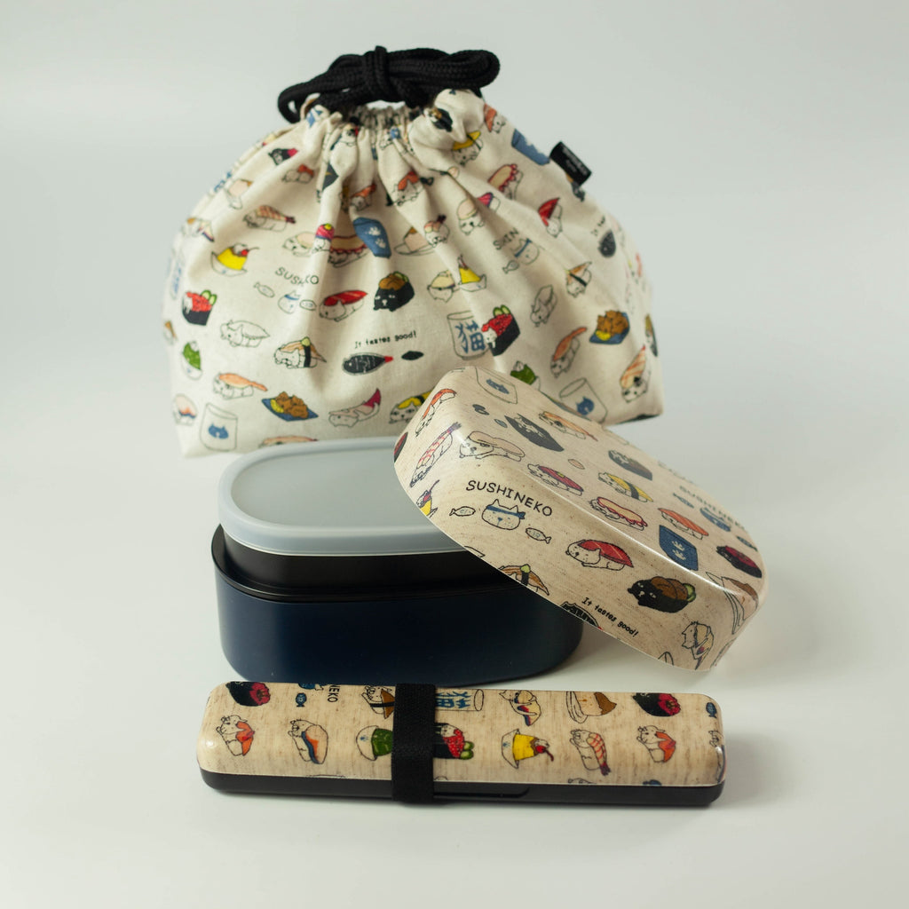 Original Two Tier Bento Bundle | Sushi Neko 570ml