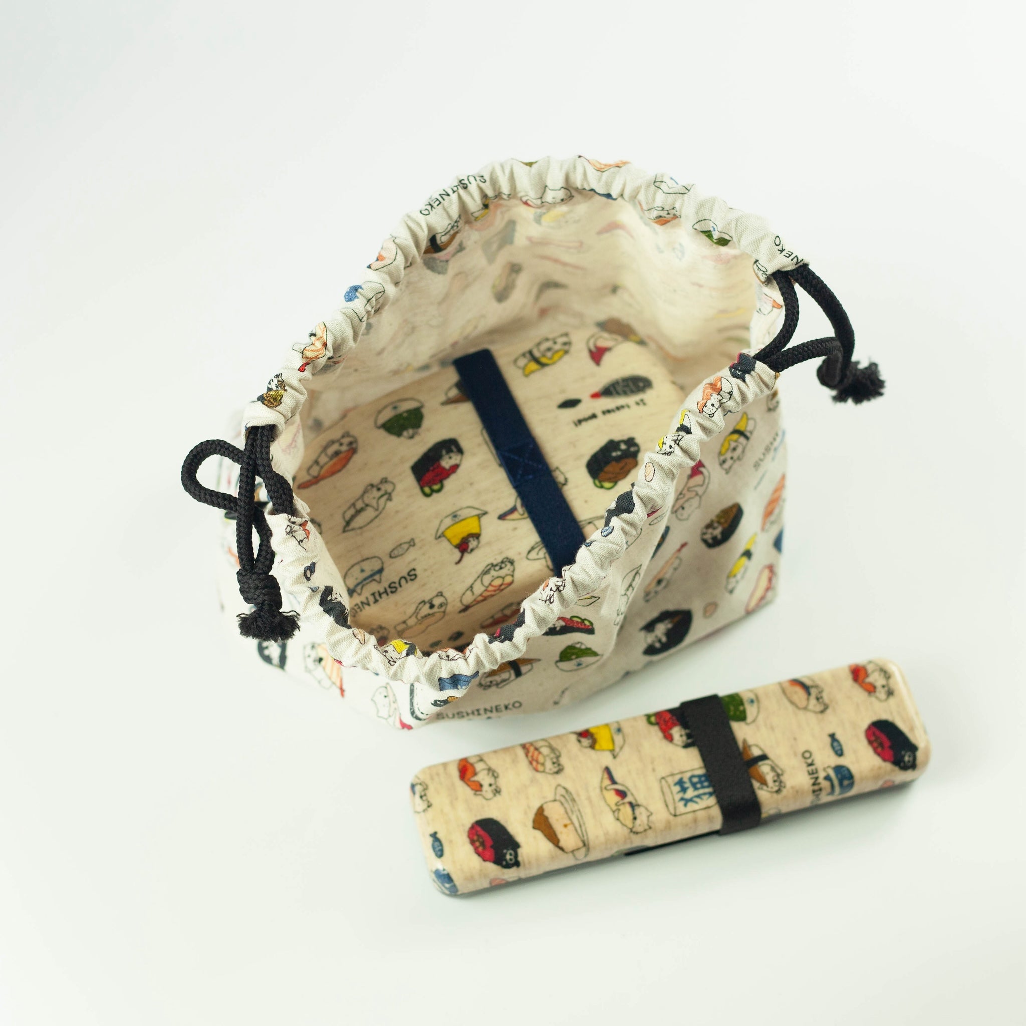 Original Two Tier Bento Bundle | Sushi Neko 570ml