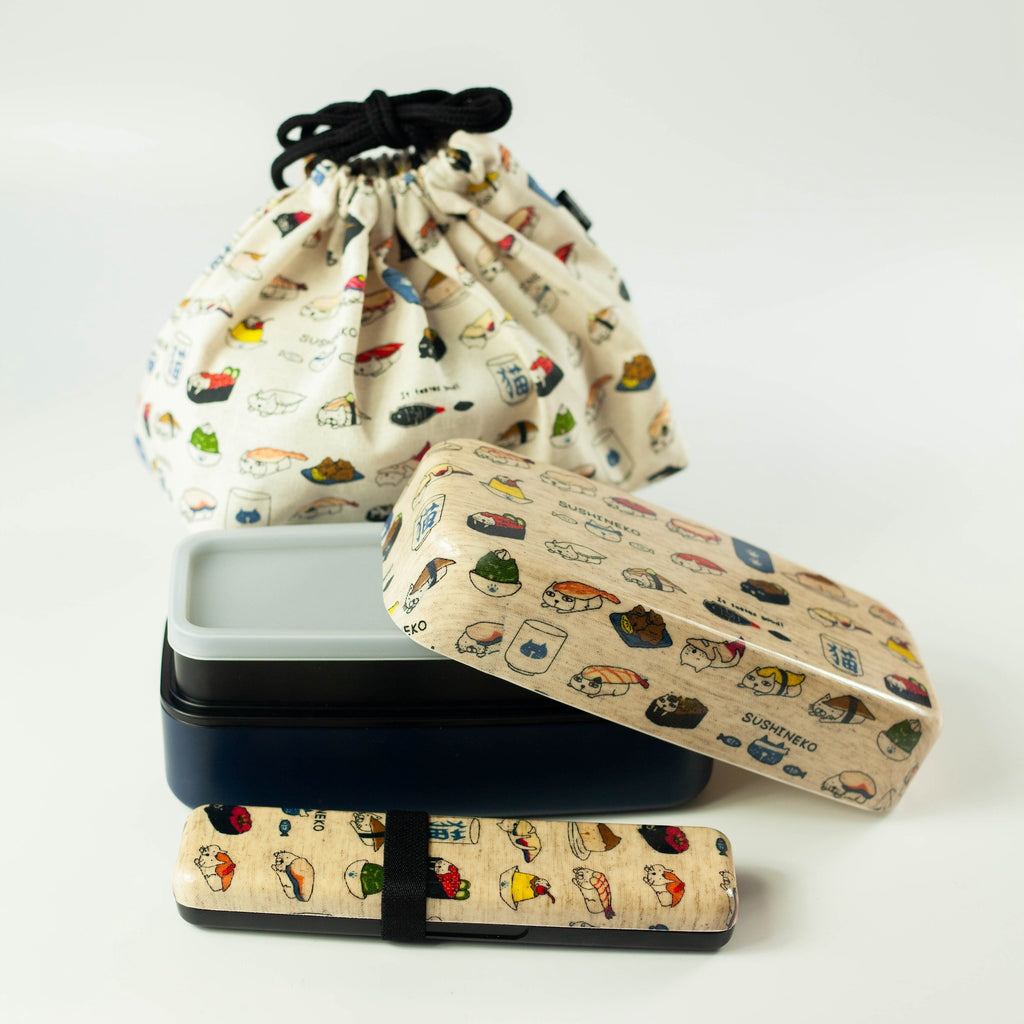 Original Two Tier Bento Bundle | Sushi Neko 950ml