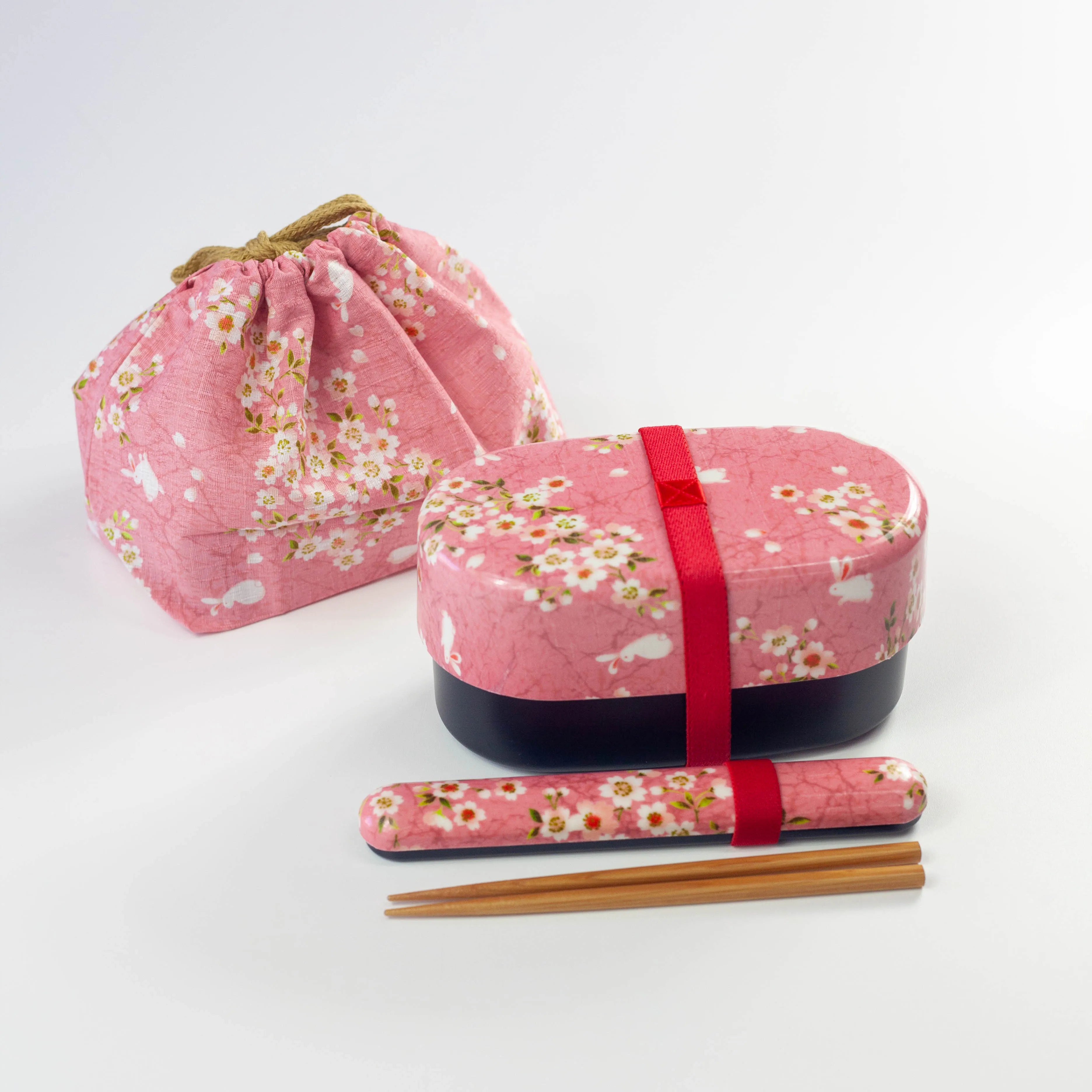 Paquete Bento Conejo Sakura | Rojo 