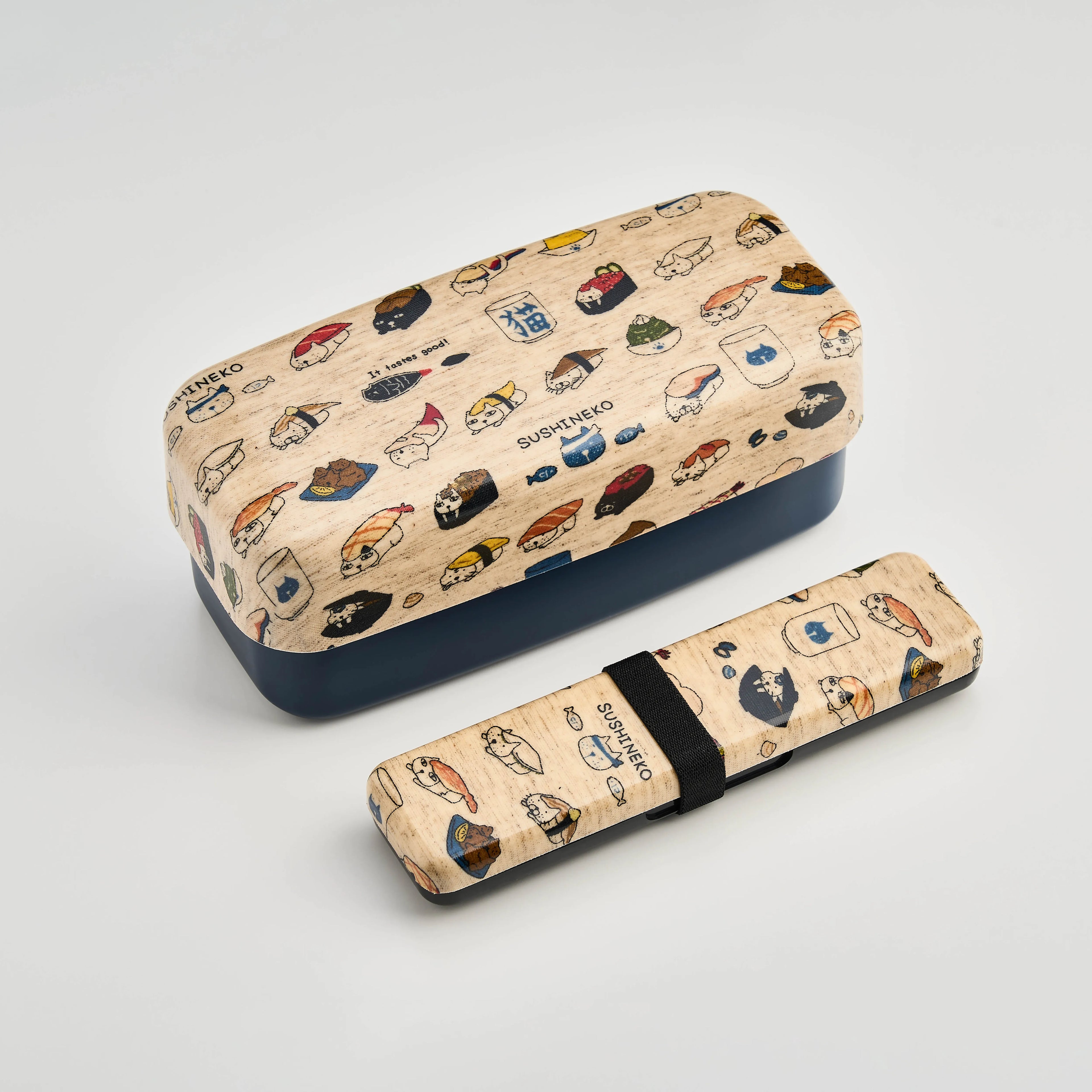 Lote original de bento de dos niveles | Sushi Neko 950 ml