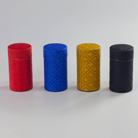 Embossed Washi Tea Canister