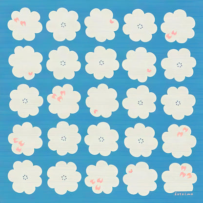 Kotoima Furoshiki 50cm | Hanatori (blue)