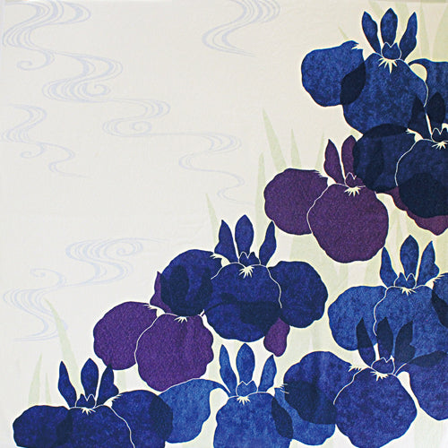 Koetsu Chirimen Furoshiki 70cm | Kaki Tsubata