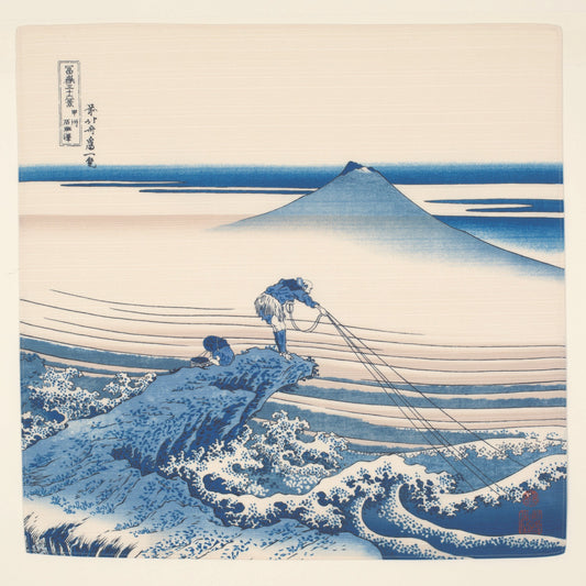 Hokusai Ukiyo-e Furoshiki 48cm | Kajikazawa en la provincia de Kai