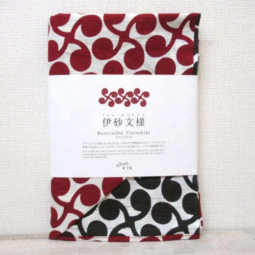 Isa Monyo Reversible Furoshiki 104cm | Hoga Dark Red/Brown