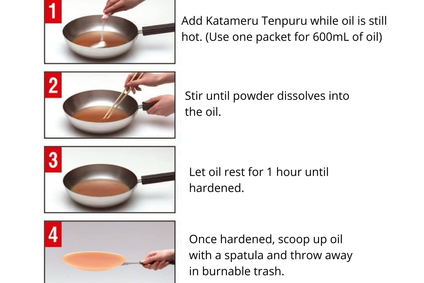 Katameru Tenpuru (Cooking Oil Solidifier)