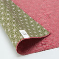 Double Sided Furoshiki Wrapping Cloth | Asanoha Nami Red & Green by Sanyo Shoji - Bento&co Japanese Bento Lunch Boxes and Kitchenware Specialists