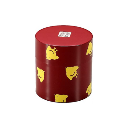 Chidori Rot und Gold Teedose | Klein (350 ml)