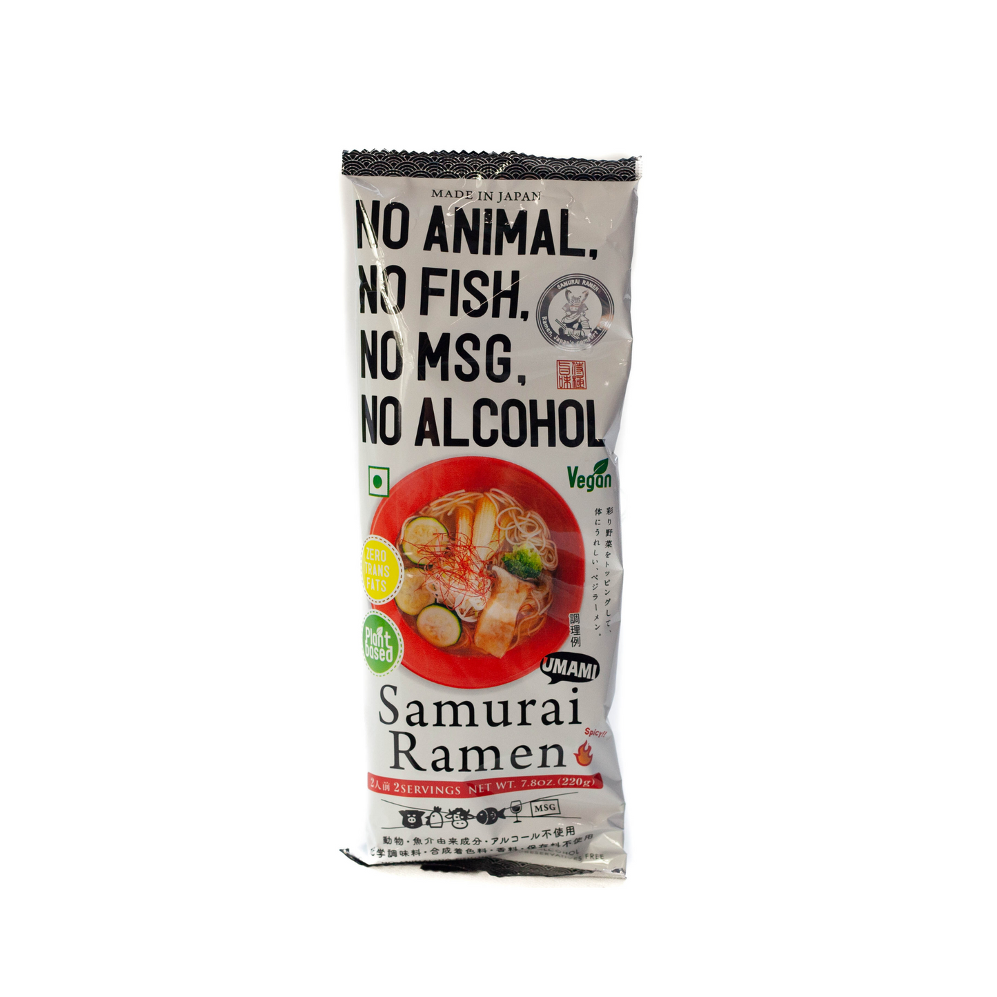 Ramen Samurai Vegano UMAMI (2 porciones) | Picante