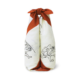 Chojyugiga Furoshiki 68cm | Moss Green