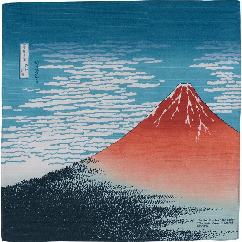 Large Hokusai Ukiyo-e Furoshiki | South Wind, Clear Sky by Yamada Seni - Bento&co Japanese Bento Lunch Boxes and Kitchenware Specialists