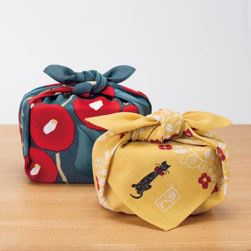 Furoshiki Wrapping Cloth | Tsubaki Navy Blue by Yamada Seni - Bento&co Japanese Bento Lunch Boxes and Kitchenware Specialists