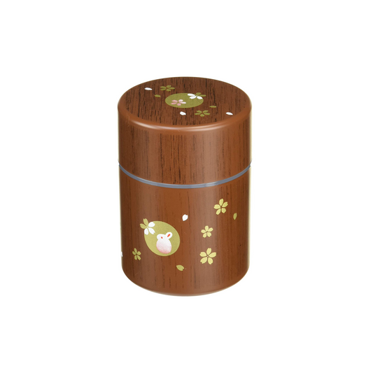 Usagi Holzmaserung Teedose | Klein (250 ml)