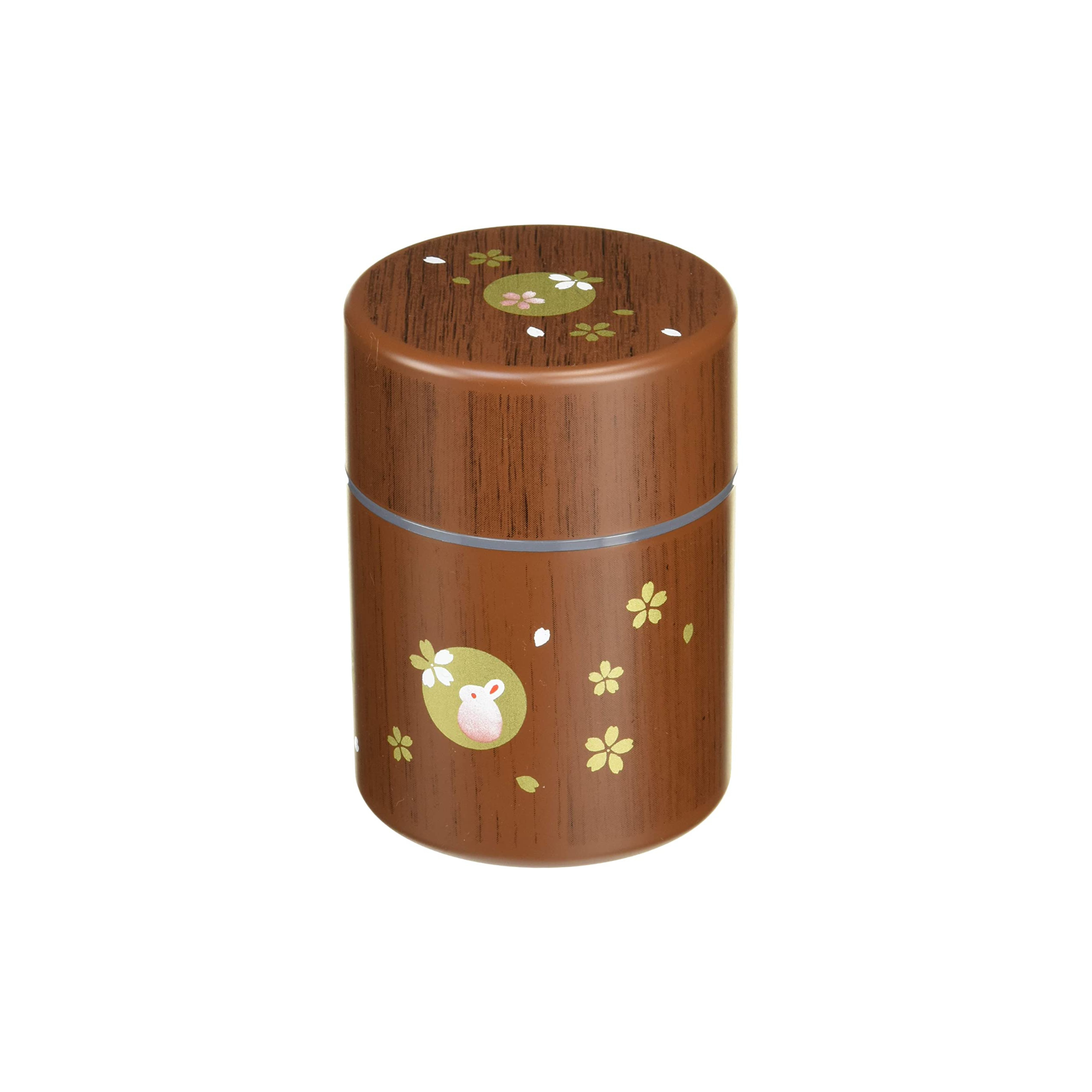Usagi Woodgrain Tea Canister | Small (250mL)