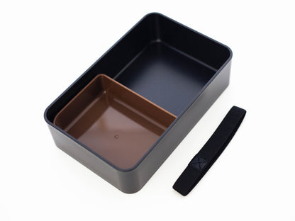 Woodgrain One Tier Bento Box 800mL | Black by Hakoya - Bento&co Japanese Bento Lunch Boxes and Kitchenware Specialists