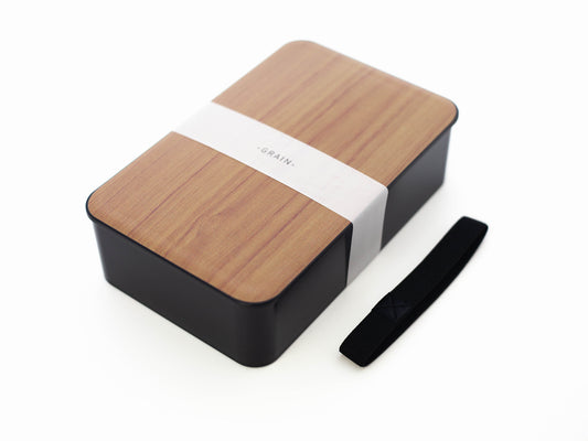 Woodgrain One Tier Bento Box 1000mL | Cherry by Hakoya - Bento&co Japanese Bento Lunch Boxes and Kitchenware Specialists