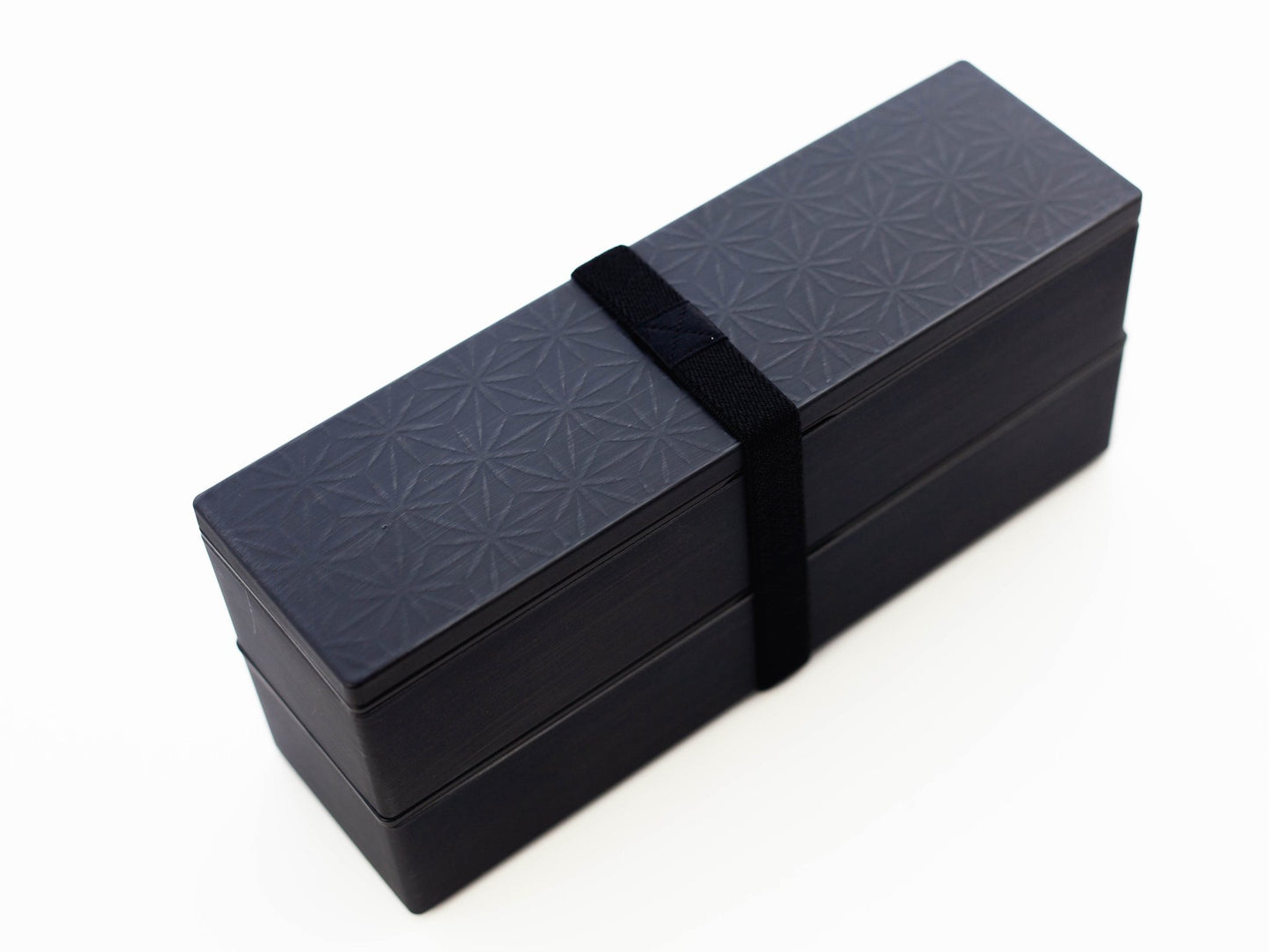 Kokutan Two Tier Slim Bento Box | Asanoha