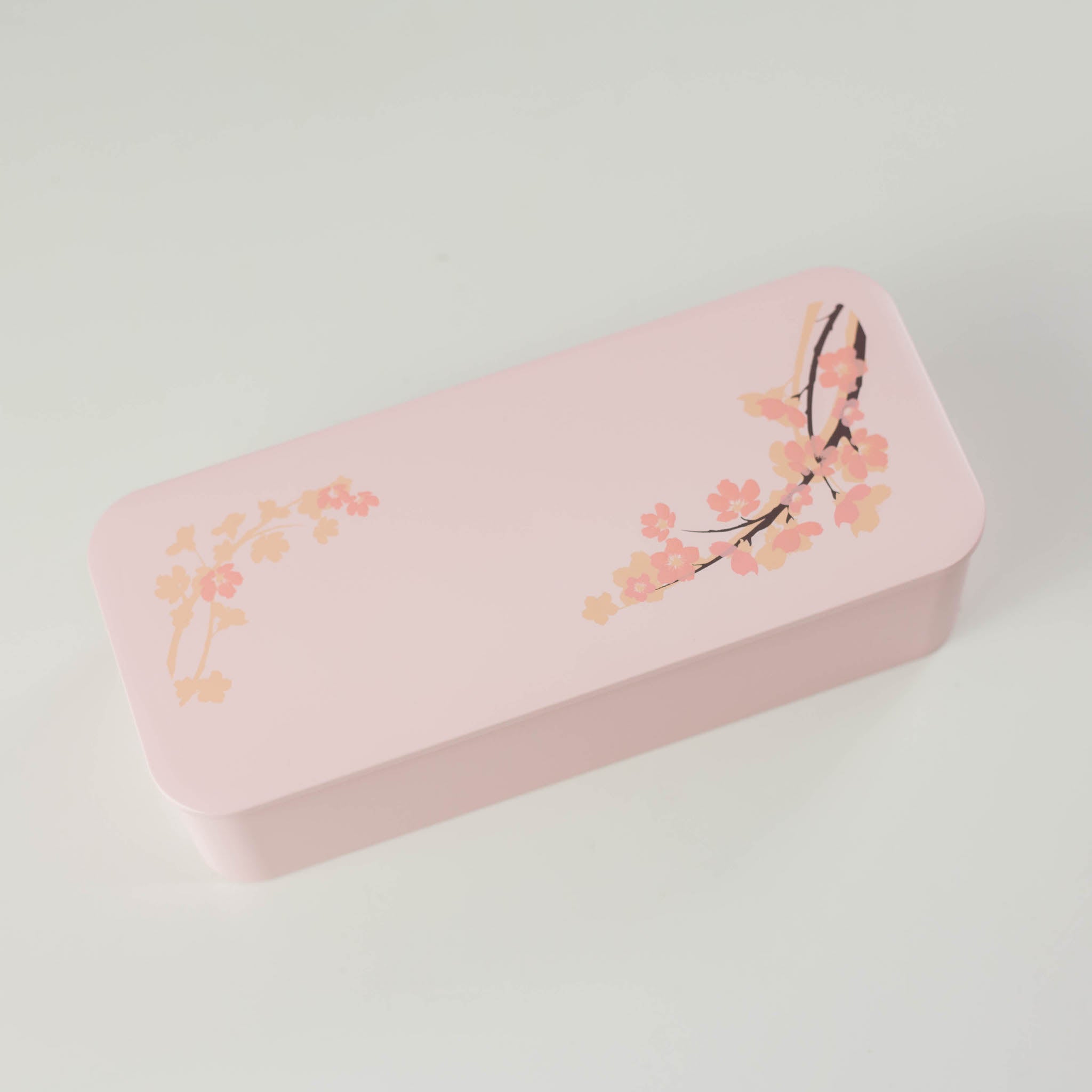 Sakura One-tier Slim Bento Box (550mL) | Pink