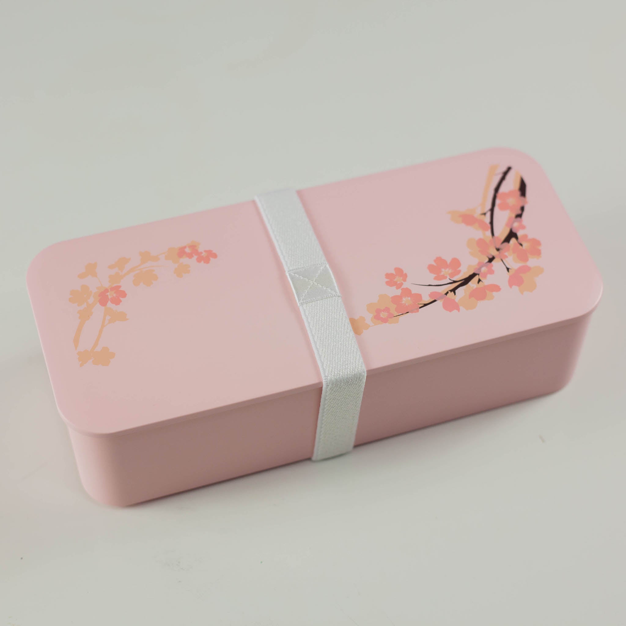 Sakura One-tier Slim Bento Box (550mL) | Pink