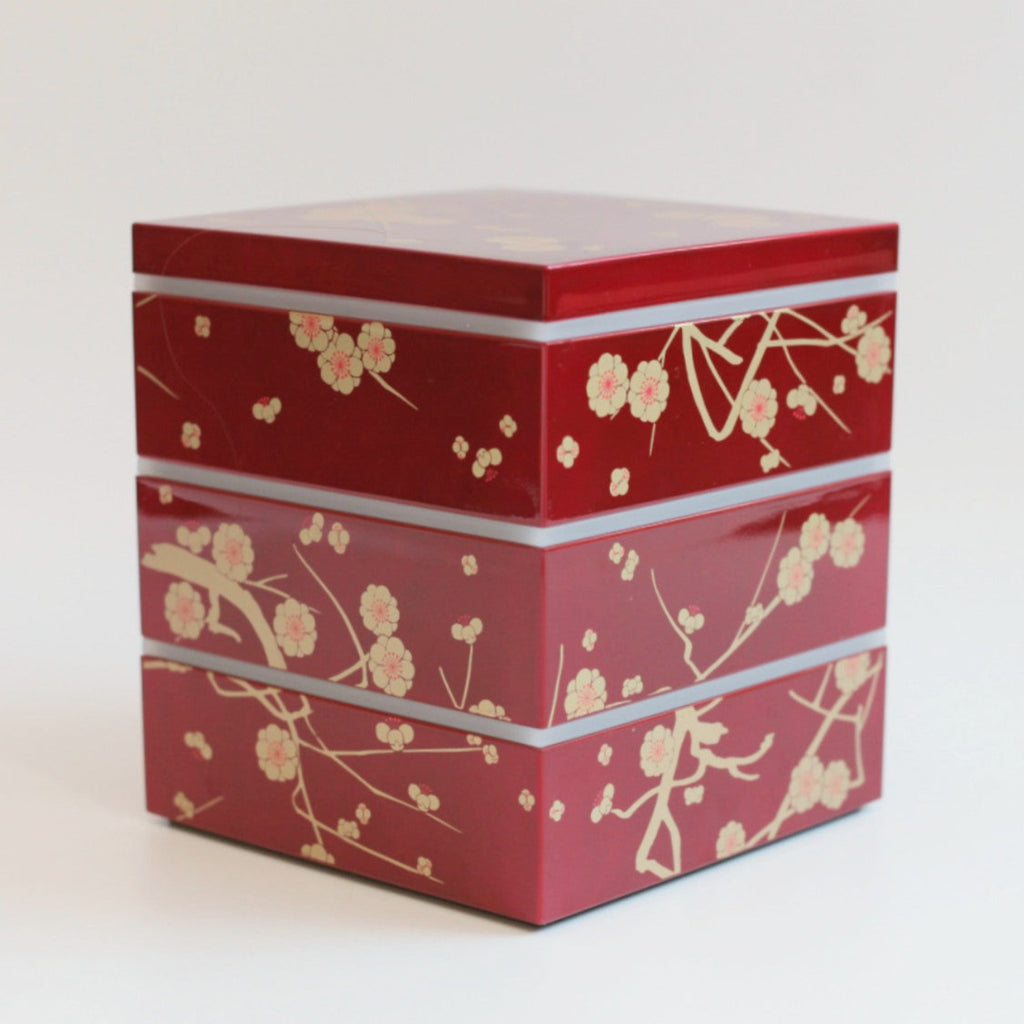 Plum Blossom Bento Box | Red (15cm)