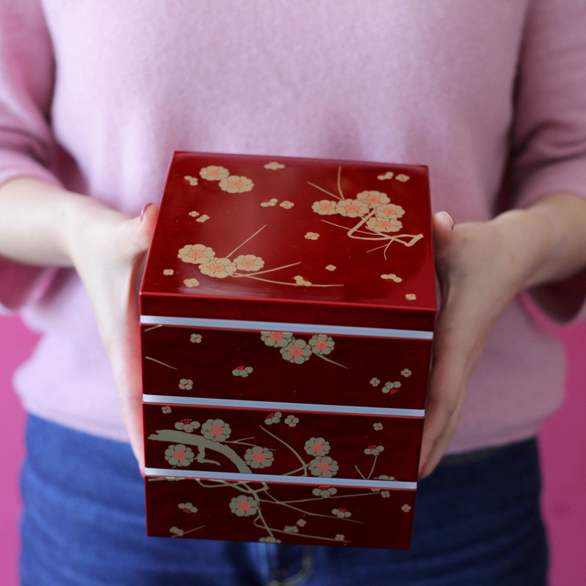 Fiambrera Bento Ume para picnic | Roja (15 cm)