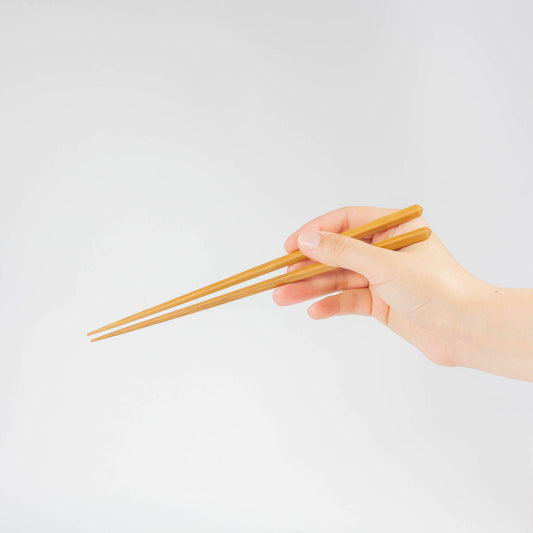 Essstäbchen aus Bambus mit Diamantschliff, 22,5 cm